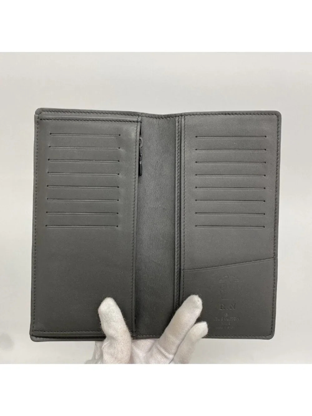 Louis Vuitton Wallet Monogram Shadow Portefeuille Brazza Black